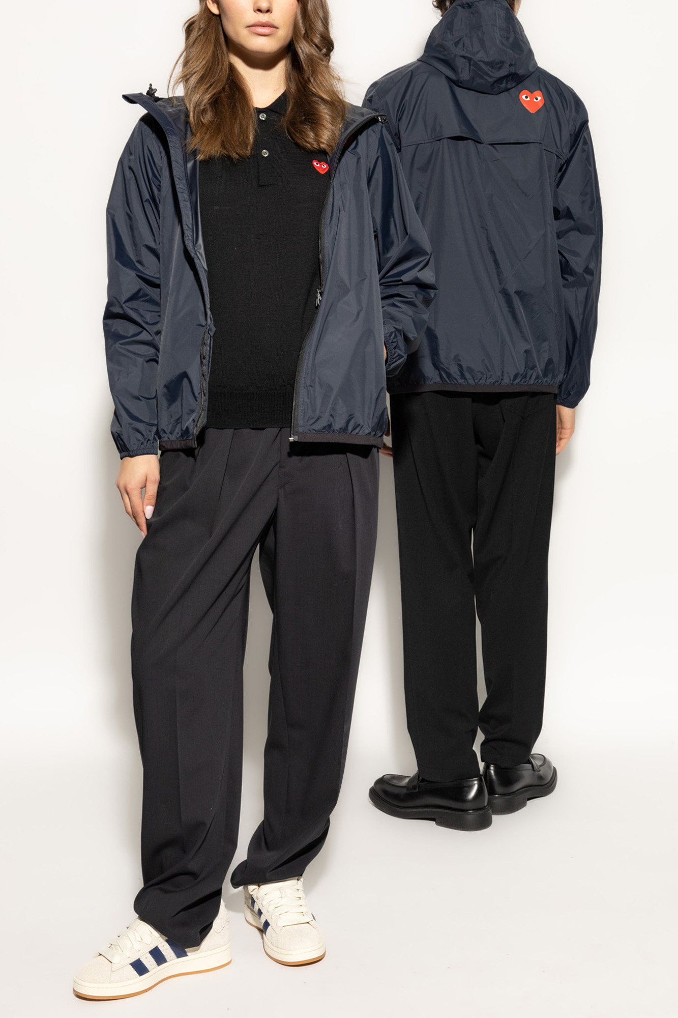 Czarny Wełniane polo Comme des Garçons Play - Vitkac Polska